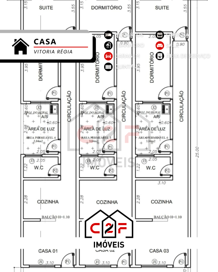 Casa, 2 quartos, 52 m² - Foto 12