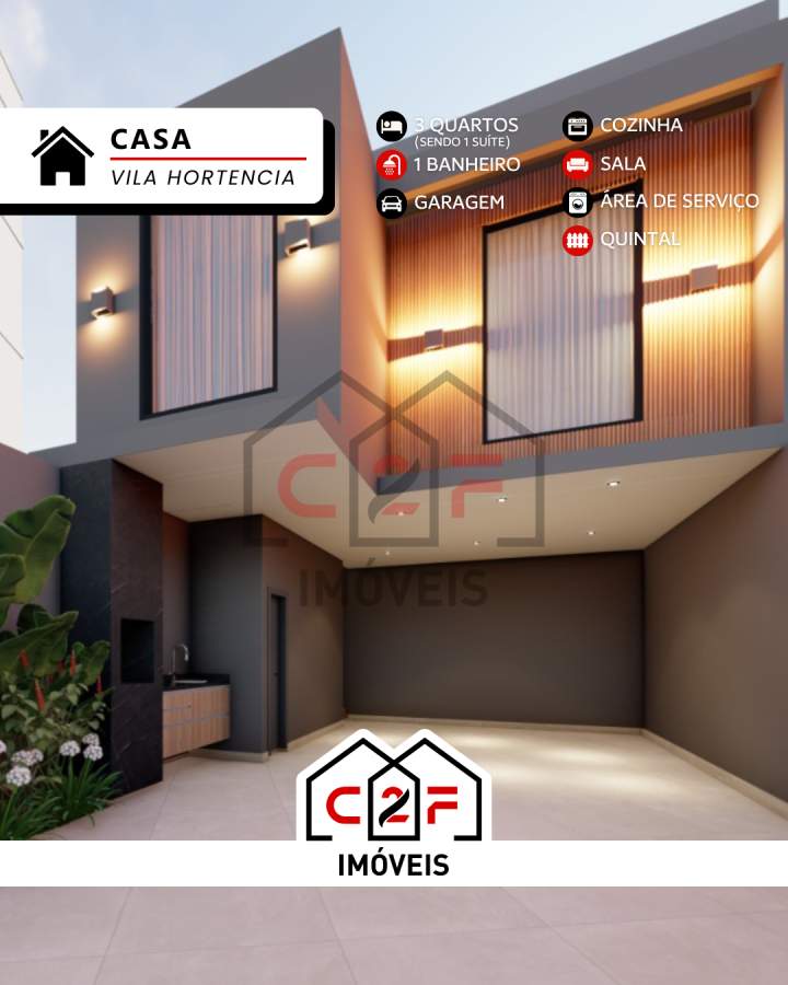 Casa, 3 quartos - Foto 1