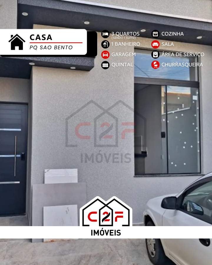 Casa, 3 quartos - Foto 1