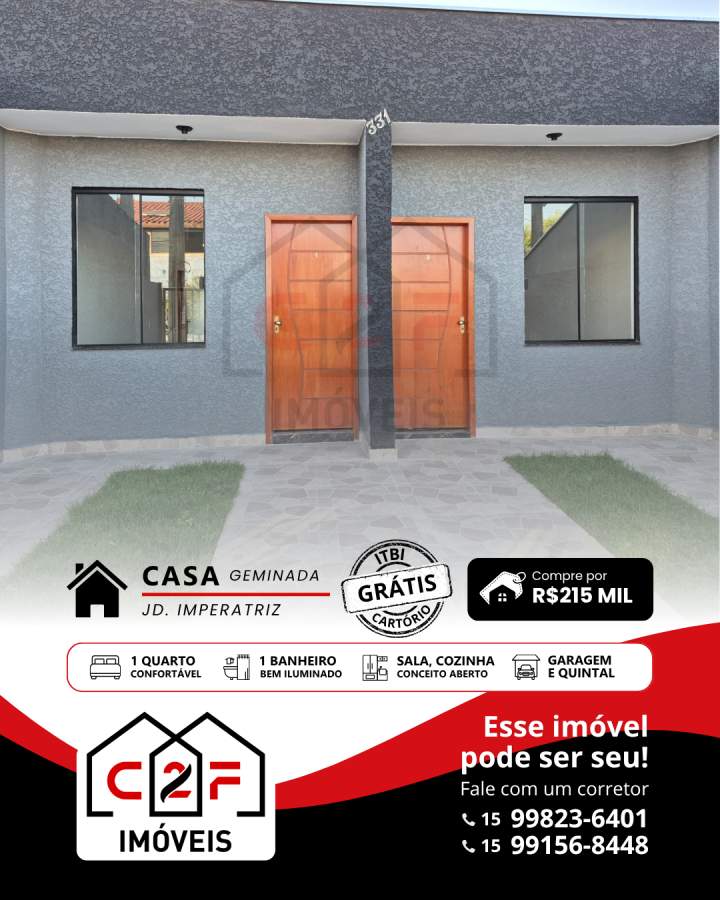 Casa, 1 quarto - Foto 1