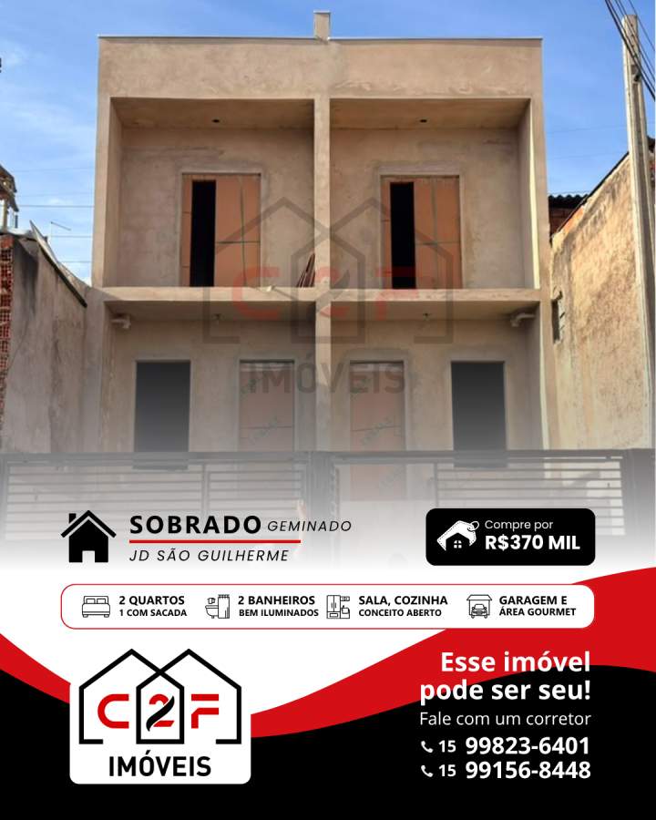 Sobrado, 2 quartos - Foto 1