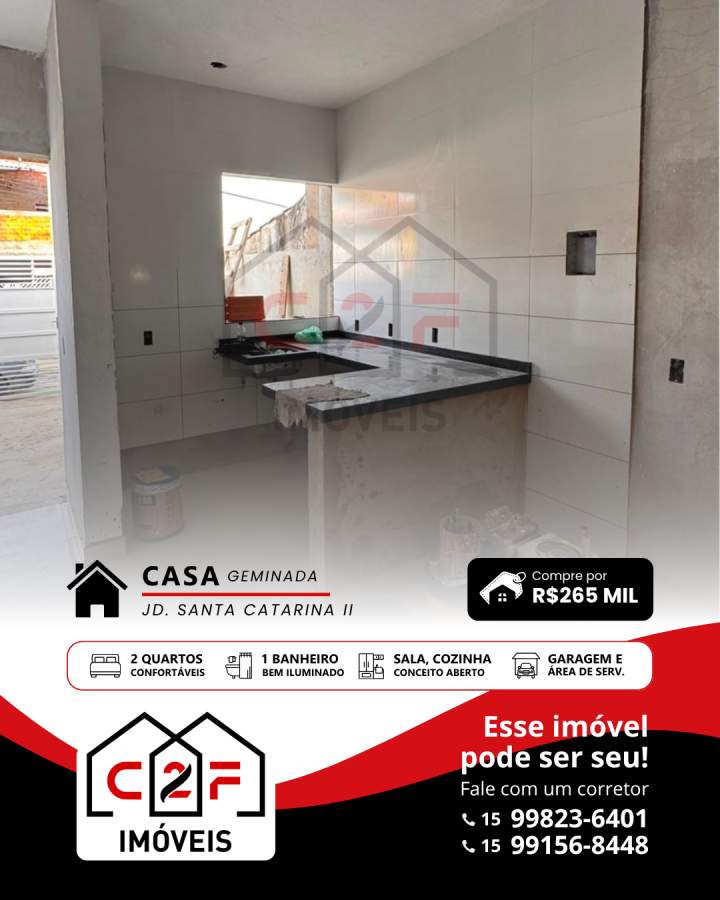 Casa, 2 quartos, 54 m² - Foto 1