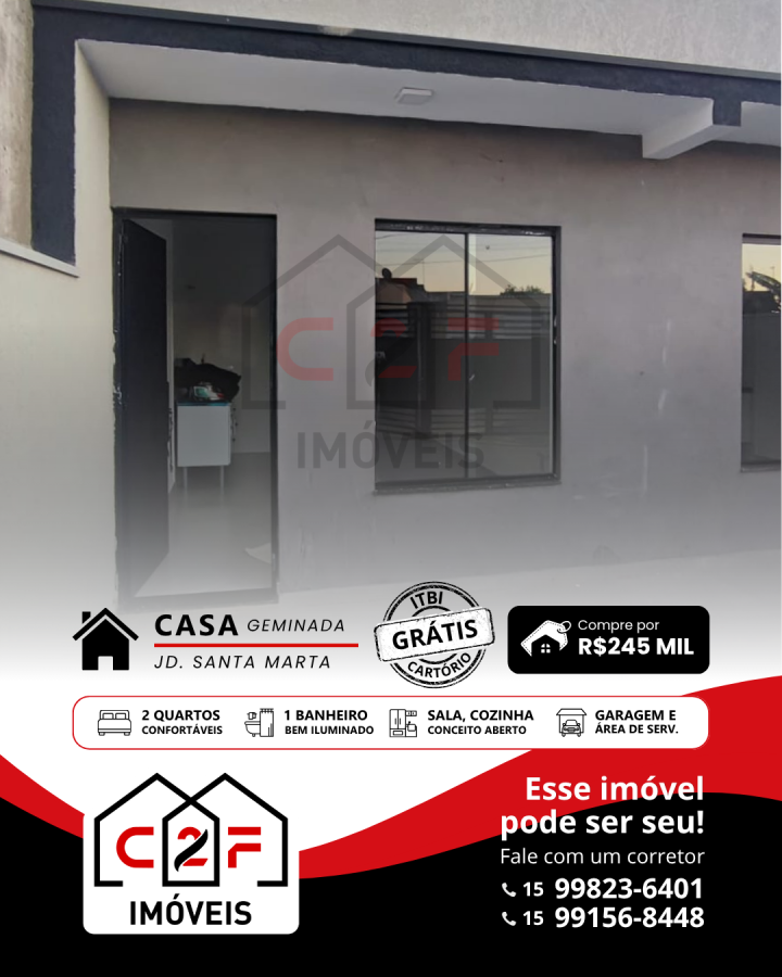 Casa, 2 quartos - Foto 1